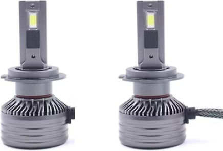 Set 2 Lămpi Led F9a 150w Canbus 21000lm Fără Eroare Putere Mare Tehnologie Led Smd Argintiu