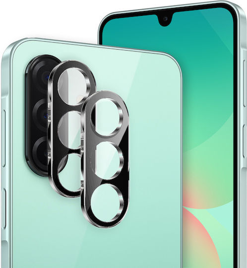 2x Gehärtetes Glas Kamera Erbord Samsung Galaxy A26 5G Schwarz