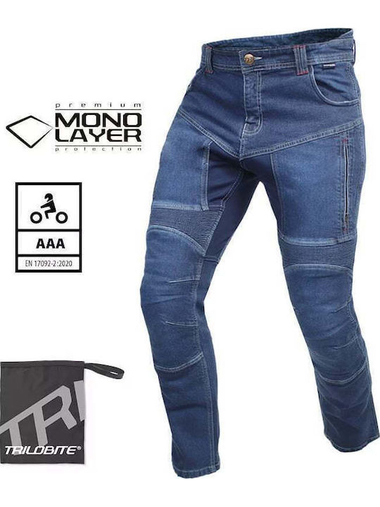 Pantaloni De Călărie Trilobite 2461 Parado Monolayer Aaa Albastru Scurt