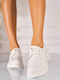 Dalina Suede Γυναικεία Oxfords σε Λευκό Χρώμα