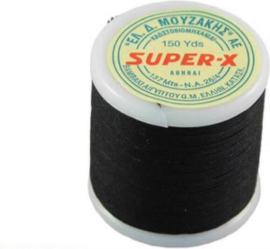 Sewing Thread Kouvaristra Cotton Super X No 10 Black