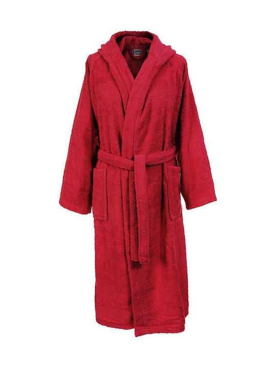 Dimcol 3010 Bathrobe with Hood Bordeaux 420gr/m²