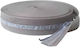 Herz Perimetricband Grau Folie 150x8mm