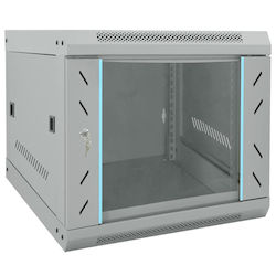 vidaXL Монтиран на стена Рак кабинет 53x60x45см...