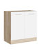 Bodenstehender Schrank Sonoma Oak, White 80x46x82cm