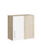 Γωνιακό Ντουλάπι Κρεμαστό Sonoma Oak, White 60x30x58εκ.