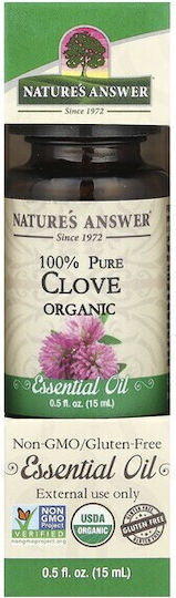 Nature's Answer Βιολογικό Αιθέριο Έλαιο Γαρύφαλλο 15ml