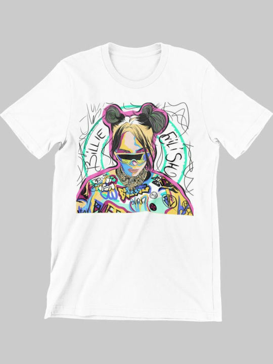 TKT Kinder-T-Shirt White Billie Eilish