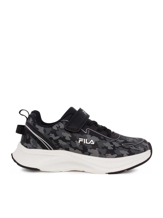 FILA Memory Παιδικά Sneakers με Σκρατς Μαύρα