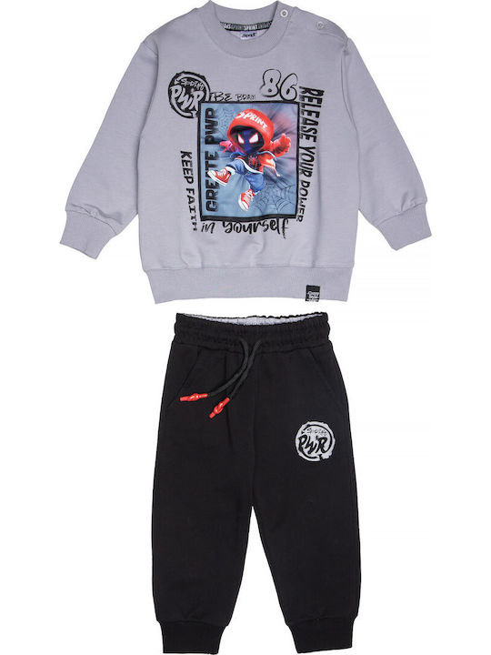 Sprint Kinder Sweatpants Set - Jogginganzug Gra...