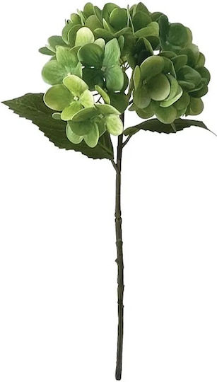 Hydrangea Branch Green Real Touch 2 Leaves Φ18x46cm 24/240pcs