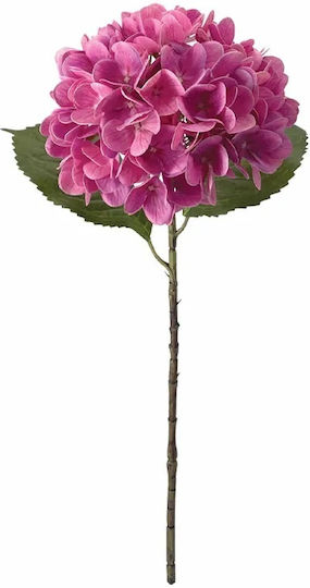 Hydrangea Branch Pink Real Touch 2 Leaves Φ22.5x55cm 24/240pcs