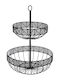 Atmosphera Salad Bowl Black 42x42cm