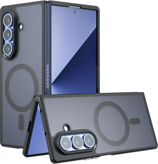 Techsuit Umschlag Rückseite Silikon Schwarz (Galaxy Z Fold7)