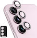 Samsung Galaxy S25 Fe 5g Enkay Hat-Prince 9h Rear Camera Lens Aluminum Alloy Tempered Glass Film Pink