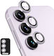 Samsung Galaxy S25 Fe 5g Enkay Hat-prince 9h Rear Camera Lens Aluminum Alloy Tempered Glass Film Purple