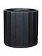 Marhome Übertopf Fiberglas Schwarz 46x46x46εκ.