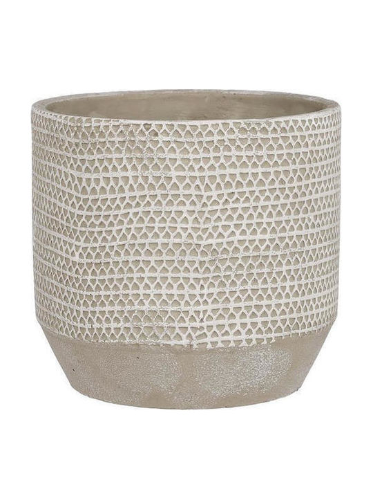 Mica Planter Ceramic Beige 17x15.5cm.