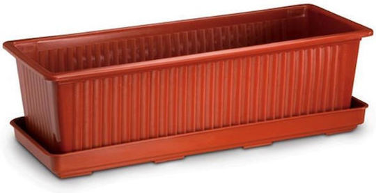 Atmosphera Ιωνία Ζαρντινιέρα Κεραμιδί 40x18x13εκ.
