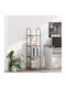 Floor-standing Living Room Display Cabinet made of Wood & Metal with Glass Sonoma Oak 40x30x146cm