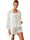Catherine's Summer Women's Pyjama Set White