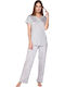 Sevim Set Pijamale pentru Femei Grey