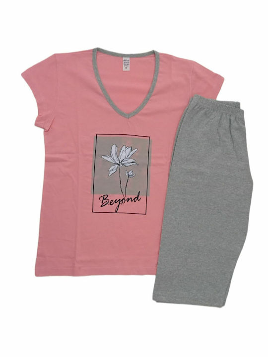 Alina Summer Women's Pyjama Set Pink