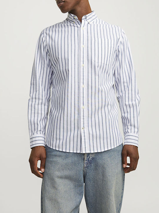 Jack & Jones Μακρυμάνικo Βαμβακερό Πουκάμισο Ρι...