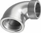 Rohrbogenarmatur Inox 1/2" Männlich/weiblich 90° 90°männlich/weiblich