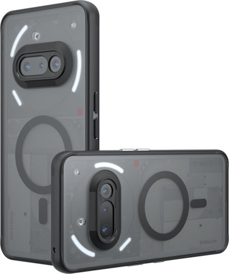 Techsuit Umschlag Rückseite Silikon Schwarz (Nothing Phone (3a))