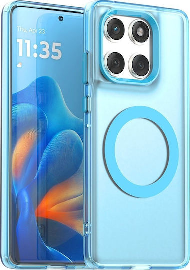 Techsuit Umschlag Rückseite Kunststoff / Silikon Blau (Motorola Edge 60 Fusion)