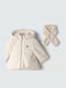 Kids' Fur with Hood Ecru