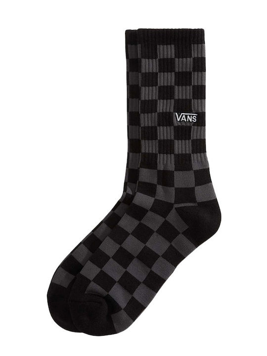 Vans Checkerboard Crew Men's Socks Black/charcoal