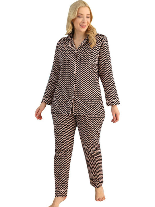 Sexen Winter Women's Pyjama Set Plus Size