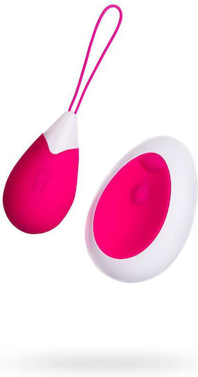 A-toys Egg Vibrator Cu Telecomandă Din Silicon Roz Alb 12 Cm