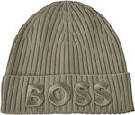 Boss Beanie Γυναικείος Σκούφος Πλεκτός σε Μπεζ ...