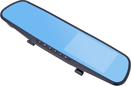 Cameră Dvr Video Față-Spate Pentru Oglinda Retrovisoare Monitorizare Trafic Full Hd G-senzor Ecran 4.3 Inch