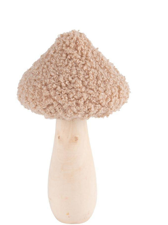 Beauty Home Christmas Wooden Figure Mushroom Beige Length 7.5cm Mushroom