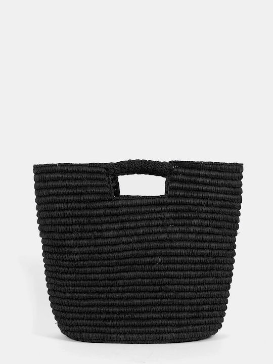 Handmade Crochet Rafia Black Handbag