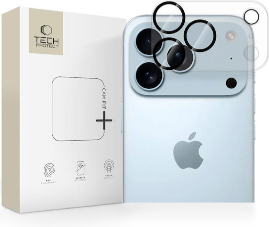 Tech-Protect Fit+ Kameraschutz Gehärtetes Glas Transparent für das iPhone 17 Pro Max