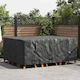 vidaXL Waterproof Dining Table Cover Black 240x190x90cm