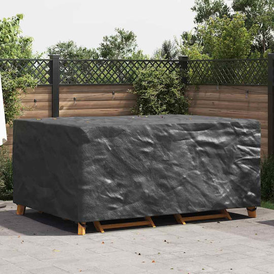 vidaXL Waterproof Dining Table Cover Black 240x180x100cm