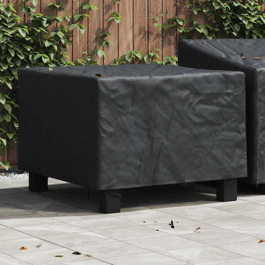 vidaXL Waterproof Dining Table Cover Black 99x99x60cm
