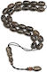 Roloi Komboloi Horn Worry Beads with 25 Beads Gray 37cm