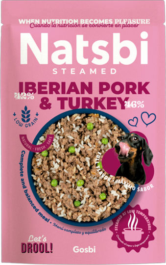 Gekochtes Gericht Leckerli für Hunde mit Türkei und Schweinefleisch 200gr