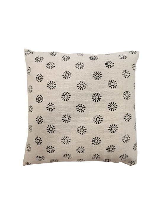 Sofa Cushion 100 Percent Cotton White 45x45cm