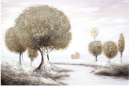 Wall Canvas Painting Handmade Oil Painting 90x60 Embossed Keskor 82571-2
