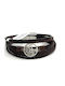 Legend Accessories Men's Leather Bracelet 21cm