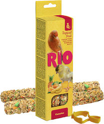 Rio Sticks Εξωτικά Φρούτα Καναρίνια 2x40gr