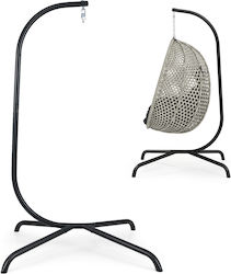 Costway Möbelbeine aus Metall Schwarz 106x105x197cm NP12621-A